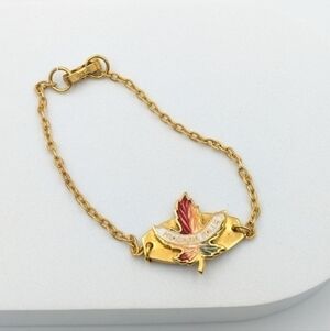 4/24$ 🌻 Niagara Falls vintage maple leaf souvenir bracelet